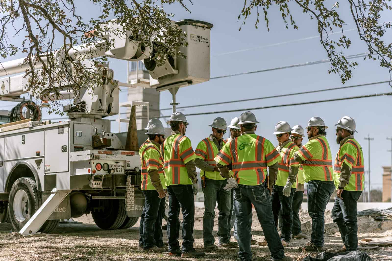 Greenstone crew working on electrical infrastructure