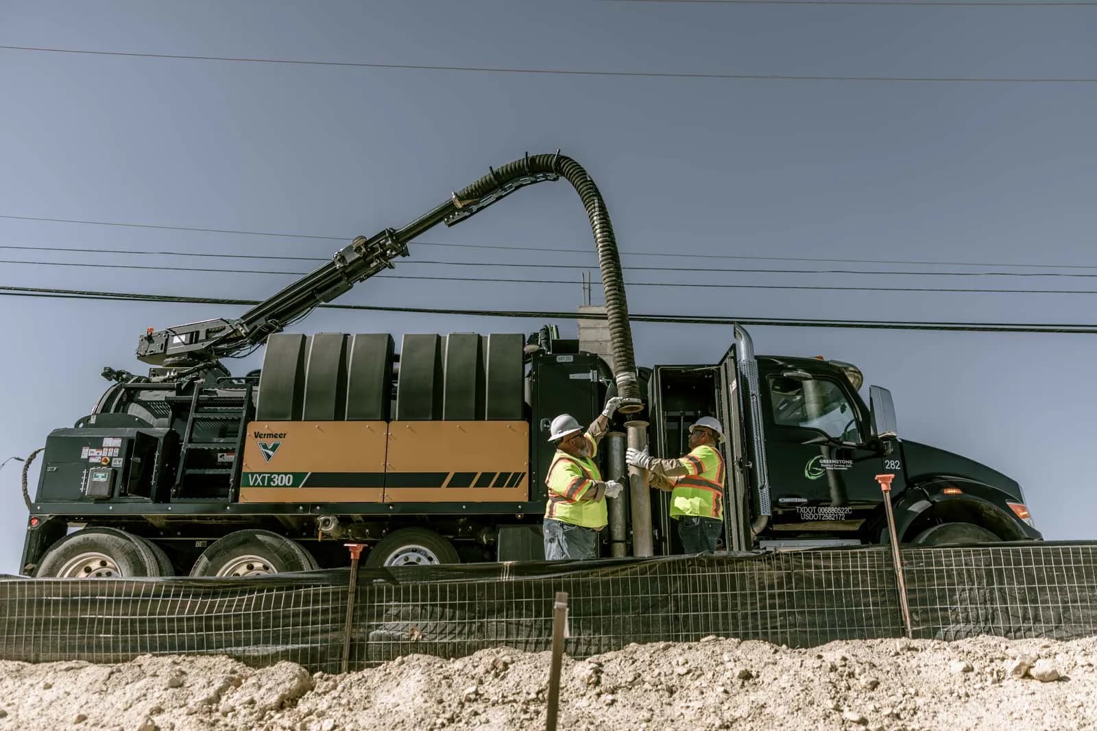 Greenstone equipment and crew at work